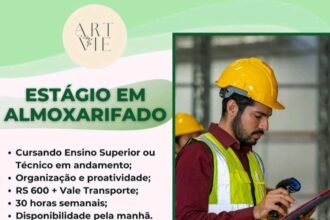 Vaga de estágio para Almoxarifado