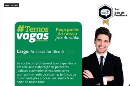 Vaga para Analista Jurídico Jr