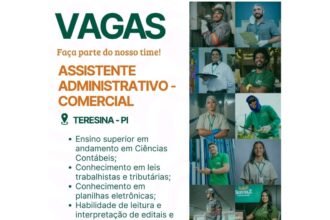 Vaga para Assistente Administrativo