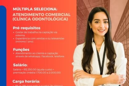 Vaga para Atendimento Comercial
