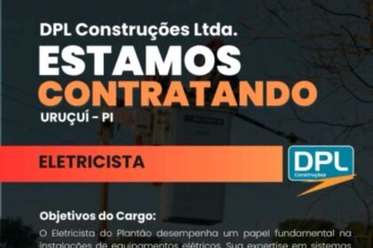 Vaga para Eletricista em Uruçuí