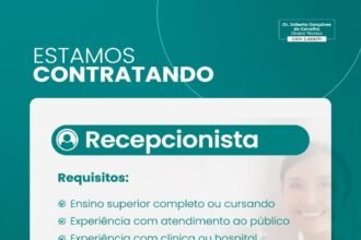 Vaga para Recepcionista