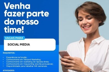 Vaga para Social Media