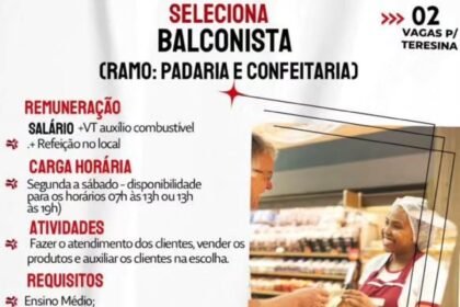 Vagas para Balconista