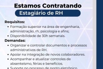 Vaga de Estágio para RH