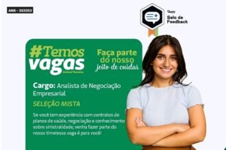 Vaga para Analista de Negociação Empresarial