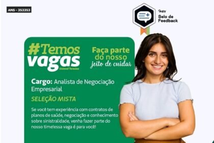 Vaga para Analista de Negociação Empresarial