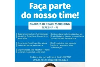 Vaga para Analista de Trade Marketing