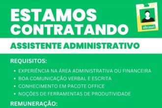 Vaga para Assistente Administrativo