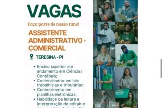 Vaga para Assistente Administrativo