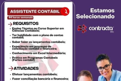 Vaga para Assistente Contábil
