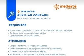 Vaga para Auxiliar Contábil