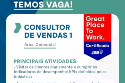 Vaga para Consultor de Vendas