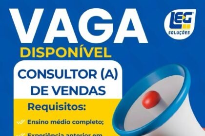 Vaga para Consultor(a) de Vendas