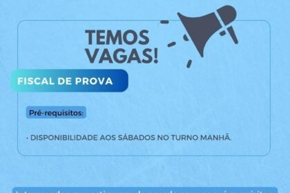 Vaga para Fiscal de Prova