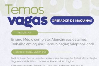 Vaga para Operador de Máquinas