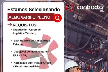 Vaga para Almoxarife Pleno