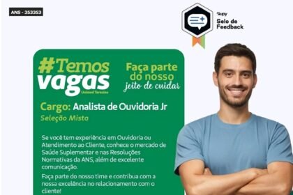 Vaga para Analista de Ouvidoria Jr