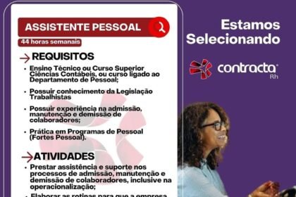 Vaga para Assistente Pessoal em Teresina