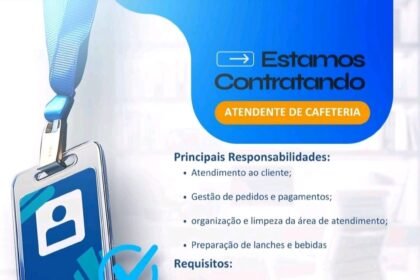 Vaga para Atendente de Cafeteria