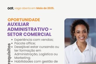 Vaga para Auxiliar Administrativo