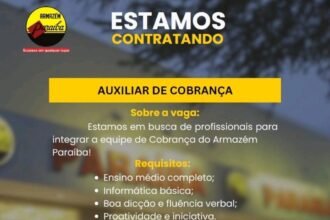 Vaga para Auxiliar de Cobrança