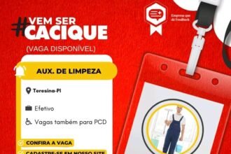 Vaga para Auxiliar de Limpeza