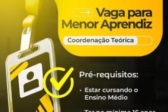Vaga para Coordenação Teórica (Aprendiz)