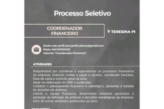Vaga para Coordenador Financeiro
