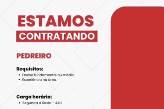 Vaga para Pedreiro
