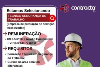 Vaga para Técnico em Segurança do Trabalho