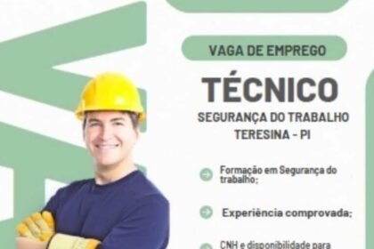 Vaga para Técnico em Segurança do Trabalho