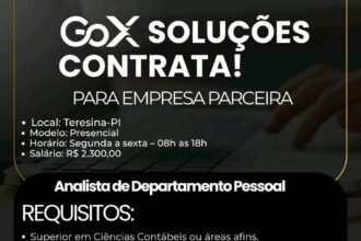 Vaga para Analista de DP