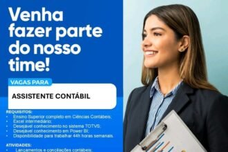 Vaga para Assistente Contábil
