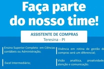Vaga para Assistente de Compras