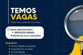 Vaga para Serviços Gerais