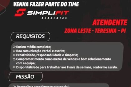 Vaga para Atendente