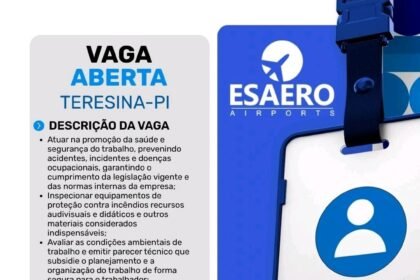 Vaga para Técnico de Segurança do Trabalho