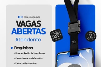 Vaga para Atendente