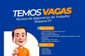 Vaga para Técnico de Segurança do Trabalho