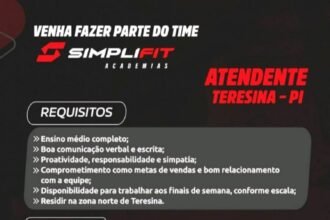 Vaga para Atendente