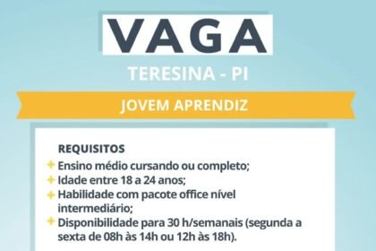 Vaga para Jovem Aprendiz