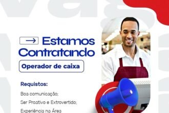 Vaga para Operador de Caixa