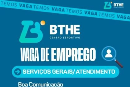 Vaga para Serviços Gerais/ Atendimento