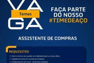 Vaga para Assistente de Compras