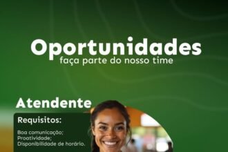 Vaga para Atendente