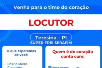 Vaga para Locutor
