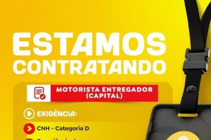 Vaga de emprego para Motorista Entregador