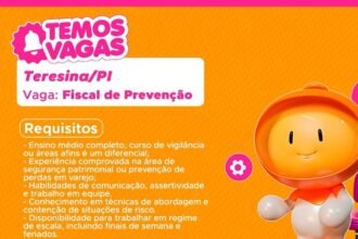 Vaga de emprego para Fiscal de Prevenção