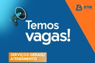 Vaga de emprego para Serviços Gerais/ Atendimento